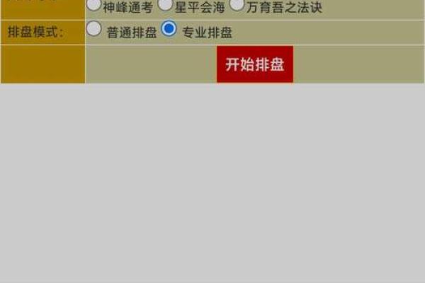 生辰八字在线排盘工具解析与使用指南