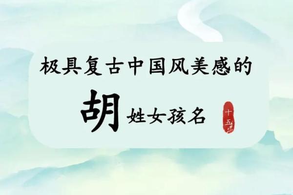 胡姓起名：传统与现代结合的智慧