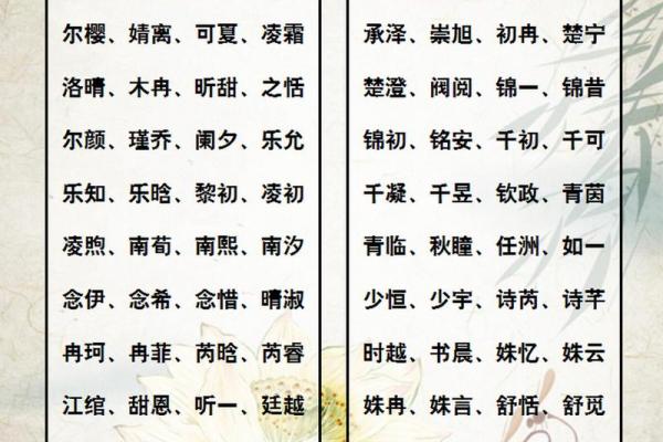 生辰八字免费取名指南助你挑选合适名字