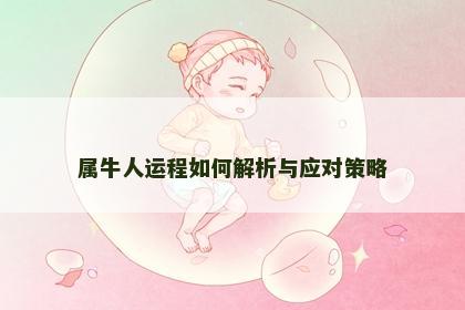 属牛人运程如何解析与应对策略