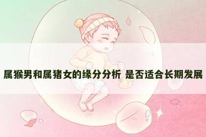 属猴男和属猪女的缘分分析 是否适合长期发展