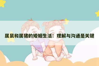 属鼠和属猪的婚姻生活：理解与沟通是关键