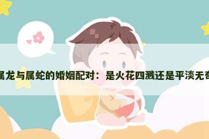 属龙与属蛇的婚姻配对：是火花四溅还是平淡无奇