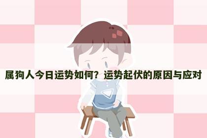 属狗人今日运势如何？运势起伏的原因与应对